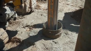 İnşaatta somutlaştırma için yığın sürücüsü makinesi