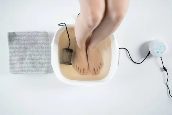 alternative medicine ion cleansing detox machine on white background