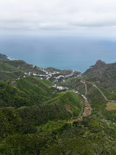 Berg Och Berg Med Hav Eller Hav Teneriffa Kanarieöarna — Stockfoto