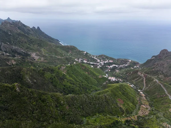 Berg Och Berg Med Hav Eller Hav Teneriffa Kanarieöarna — Stockfoto
