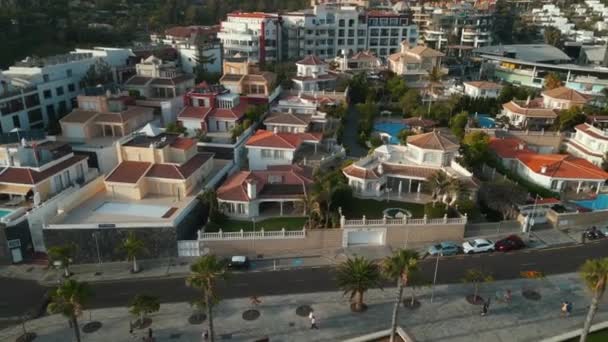 Hoteles Villas Resorts Tenerife Island Canary Costa Adeje Spain High — Vídeos de Stock