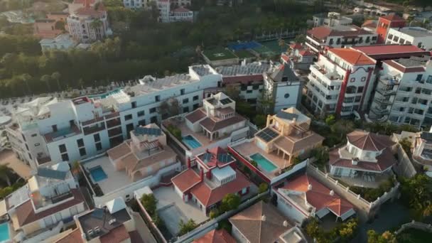 Hoteles Villas Resorts Tenerife Island Canary Costa Adeje Spain High — Vídeos de Stock