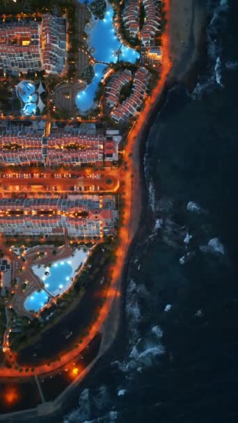 Hôtels Luxe Stations Balnéaires Avec Littoral Des Canaries Île Tenerife — Video