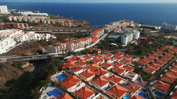 Villas Luxo Tenerife Hotéis Resorts Imóveis Ilha Canary Costa Adeje — Vídeo de Stock