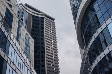 Gökdelenleri olan modern şehir manzarası, Batumi, Georgia. Yüksek kalite fotoğraf