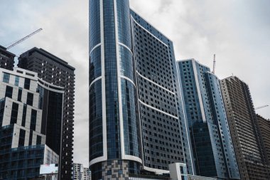 Gökdelenleri olan modern şehir manzarası, Batumi, Georgia. Yüksek kalite fotoğraf