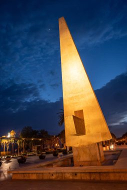 İspanya, Salou 'daki Kral Jaume anıtı. Yüksek kalite fotoğraf