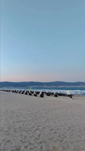 Spiaggia Serale Del Mar Nero — Foto Stock