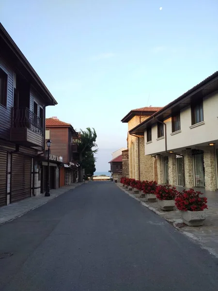 Улица Старого Города Несебр Болгария — стоковое фото