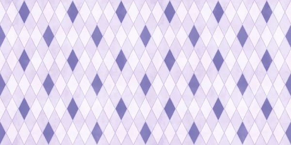 Seamless diamond harlequin surface pattern in Digital Lavender color of the year for 2023. Contemporary light purple fashion design textile. Trendy violet wrapping paper or fabric swatch background