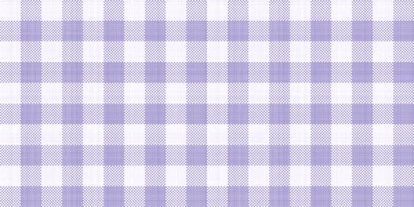 无缝金金汉格子格子布表面图案为数码薰衣草色 2023年为年度色彩 当代浅紫色格子呢面料 流行的紫色桌布或野餐毛毯背景 — 图库照片