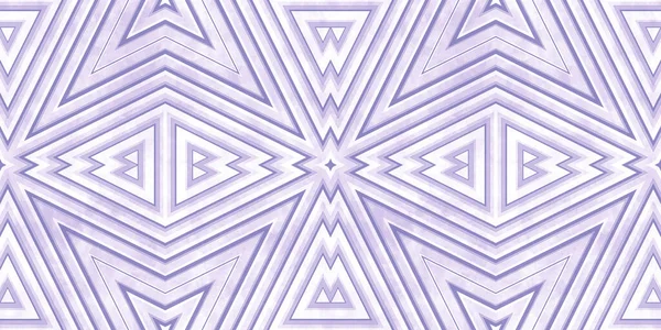 2023年のデジタルラベンダー色のシームレスな幾何学的部族アステカまたは西洋モチーフ表面パターン 薄紫のトレンディーなファッション繊維 包装紙や生地の背景 — ストック写真