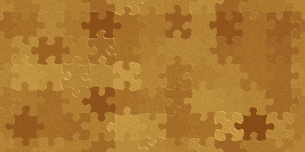 Bezešvé Zlaté Fólie Nebo List Reliéfní Puzzle Pozadí Textury Lesklé — Stock fotografie