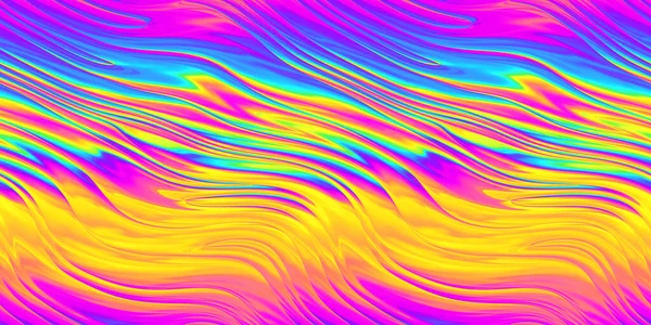Psychedelic Rainbow Heatmap Heatmap Molten Wavy Glass Refraction Stripes Pattern — Stok Foto