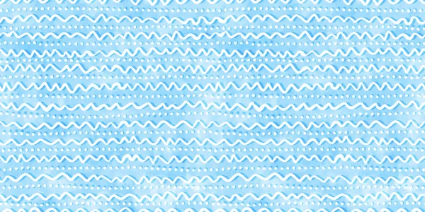 Klidná Modrá Bezešvé Hravé Ručně Kreslené Kidult Kroucené Čmáranice Polka — Stock fotografie