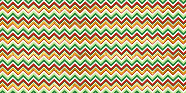 Red Green Vintage Craft Textured Seamless Chevron Zigzag Stripes Christmas — Stock Photo, Image