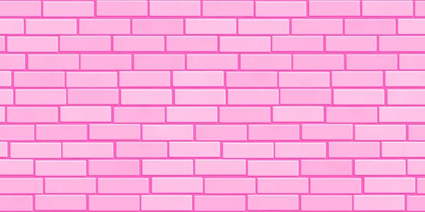Baby Розовая Гладкая Керамическая Кирпичная Стена Бесшовная Текстура Фона Cute — стоковое фото