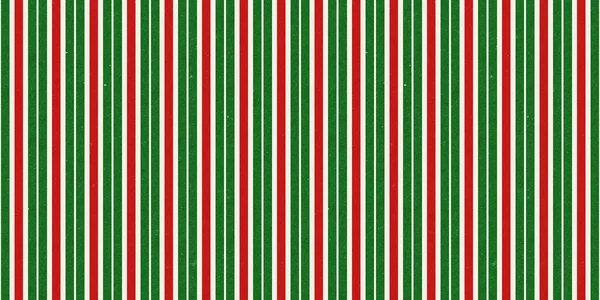 赤と緑のヴィンテージラフクラフトテクスチャシームレス垂直ピンストライプクリスマスの装飾パターン 古典的なクリスマスカードの背景やギフトラップ 包装紙や 冬の休日の背景 — ストック写真