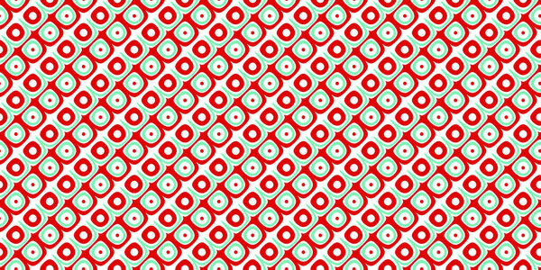 Бесшовные ретро круги полосы рождественские обертки бумага узор в зеленый мяты и конфетный тростник красный. Простой геометрический традиционный фон карточки Xmas, текстура подарочной упаковки, или зимний праздничный фон