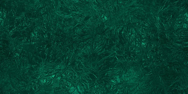 Naadloze Donkere Smaragd Groene Gerimpelde Metaalfolie Kerst Weefsel Wikkeling Papier — Stockfoto