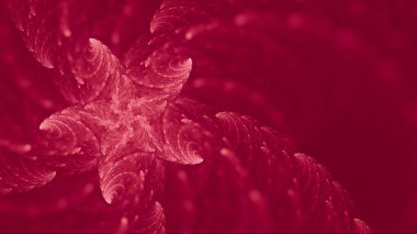 Soyut Viva Magenta PANTONE 2023 deniz yıldızı deniz yaratığı duvar kağıdı arka planının 18-1750 rengi. Tek renkli dinamik kırmızı Carmine kırmızı bilim teknolojisi arka plan pankartı. Fraktal 3B oluşturma