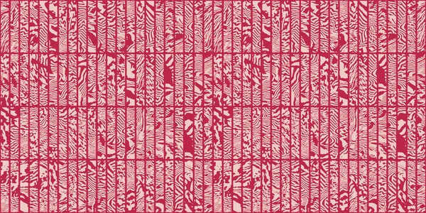 Naadloze Abstracte Safari Streep Rechthoek Mozaïek Blok Print Textiel Oppervlak — Stockfoto
