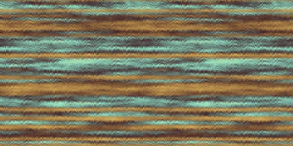 Seamless abstract horizontal ikat stripes background texture in an oxidized copper patina mint green and orange brown earth tones color palette. Cozy vintage interior design upholstery fabric pattern