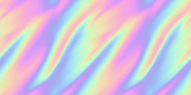 Seamless Y2K Futurism iridescent playful pastel holographic heatmap ombre gradient waves or flames background texture. Modern opalescent pale rainbow swirl neon nostalgic cyberbunk vaporwave pattern clipart