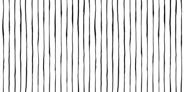 Kusursuz dikey çizgili desen. Beyaz arka planda siyah mürekkep çizgileri çizilmiş. Basit soyut blender motif dokusu modaya uygun, kaprisli karalama çizgisi sanat tarzında