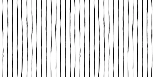 Безшовний Вертикальний Штифтовий Візерунок Виграшних Смуг Чорного Чорнила Білому Тлі — стокове фото