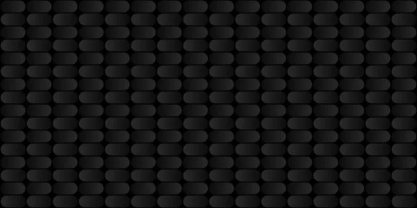 Naadloze Donker Zwart Metallic Ronde Pillen Abstract Dot Grid Achtergrond — Stockfoto