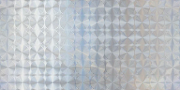 シームレスな虹彩銀ホログラフィッククロム箔気化波の背景テクスチャパターン トレンディなパールセントの段ボールは 幾何学的なサークルがリブプライバシーガラスの屈折3Dレンダリングをエッチング — ストック写真