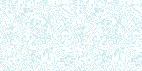 Naadloze Met Hand Getekende Topografische Kaart Contourlijnen Patroon Pastel Blauw — Stockfoto