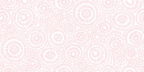 Patrón Círculos Rayos Solares Concéntricos Dibujados Mano Sin Costura Rosa — Foto de Stock