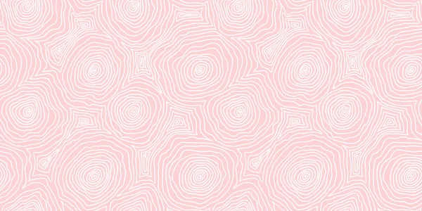 Naadloze Met Hand Getekende Topografische Kaart Contourlijnen Patroon Pastel Roze — Stockfoto