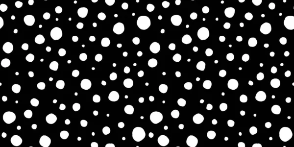 Seamless Polkadot Pattern Made Playful Hand Drawn White Paint Polka — Stock Photo, Image
