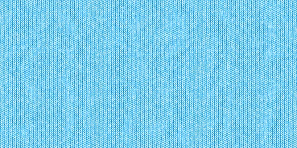 Bezešvé Realistické Světlo Pastelově Modré Tlusté Vlny Pletenina Pozadí Textury — Stock fotografie