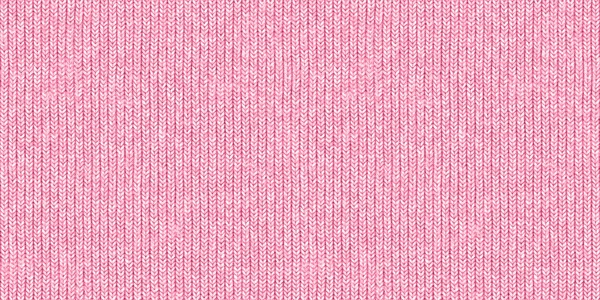 Seamless Realistik Cahaya Pastel Pink Chunky Wol Merajut Kain Latar — Stok Foto