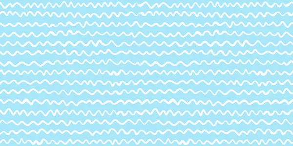 부드럽고 장난기가 손으로 가벼운 파스텔푸른 수평의 울퉁불퉁 줄무늬를 그렸다 명확하고 — 스톡 사진