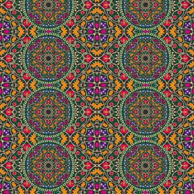 Kusursuz desen. Geometrik dekoratif süs.