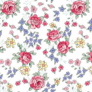 vektörsüz çiçek deseni arkaplanı