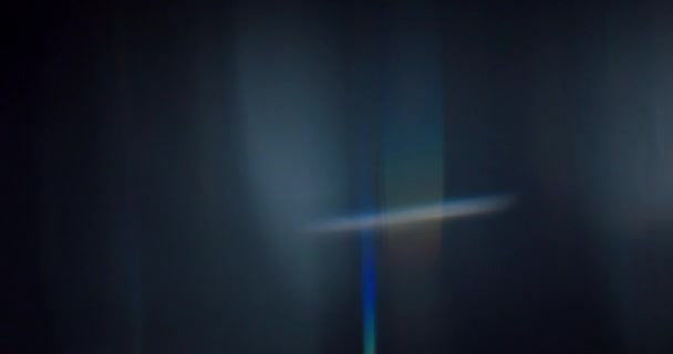 Spectacle Lumière Cinématographique Affichage Couper Souffle Des Éclairs Lumineux Lentille — Video
