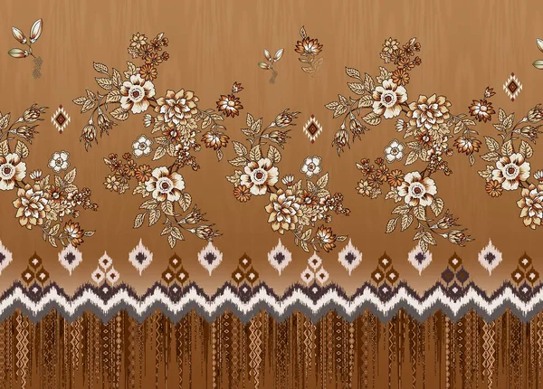 Textil Diseño Digital Motivo Patrón Decoración Hecha Mano Obra Arte — Foto de Stock