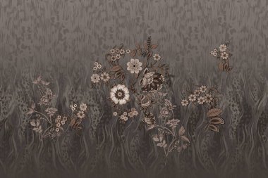 Tekstil dijital tasarım motif deseni el yapımı sanat eseri mini kalın tema, zemin dokusu, soyut çiçekler, arkaplan efektleri