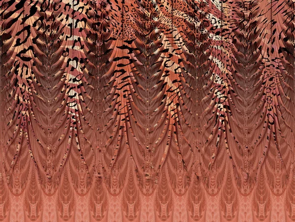 Textil Digital Design Motiv Mönster Inredning Handgjort Konstverk Mini Fet — Stockfoto