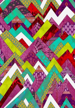 Kumaş ve kağıt baskıları için farklı konsept, eşsiz tasarımlara sahip aynı kalıplar üzerinde romanlarda ve web sitelerinde de kullanılır.