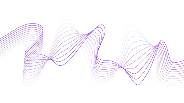 Абстрактна Барвиста Хвиля Лініями Еквалайзер Цифрових Частот Векторні Ілюстрації Динамічної — стоковий вектор
