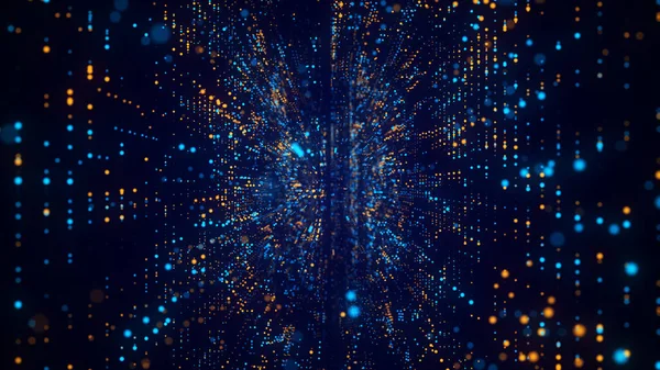 Túnel Abstracto Ciencia Ficción Rosa Base Datos Digital Del Ciberespacio — Foto de Stock