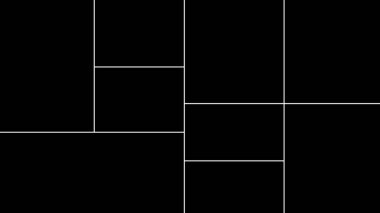 9 resim için boş kolaj. Bellek için vektör fotoğraf çerçevesi.