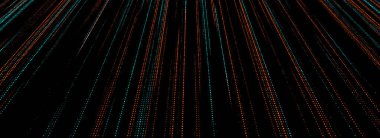 Vektör renkleri arızalı doku arkaplanı. Gürültü efektli ve noktalı soyut yarım ton. Matris veya ikili kodlu ekran dokusu.